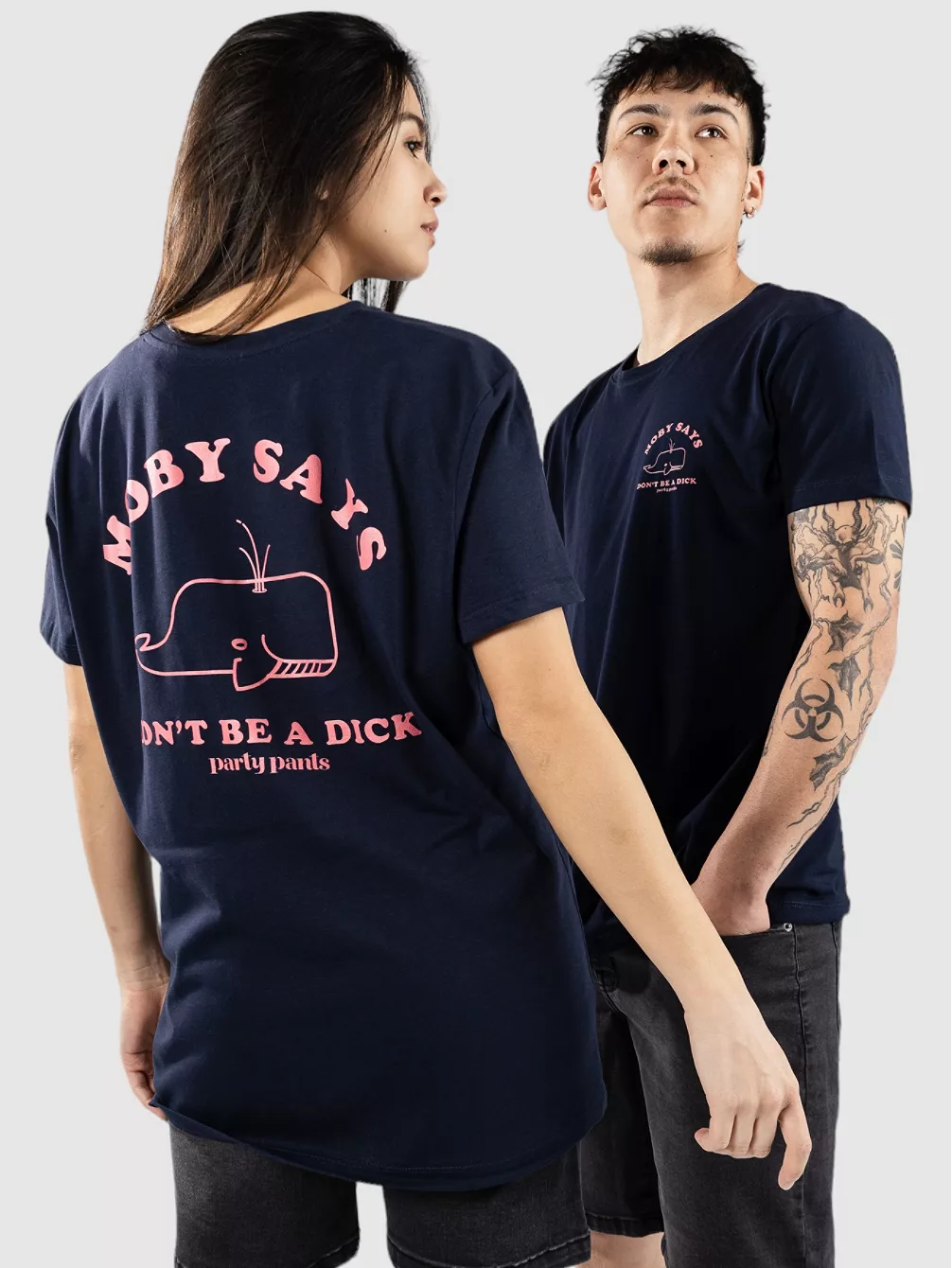 

Футболка «Моб говорит» Party Pants, синий