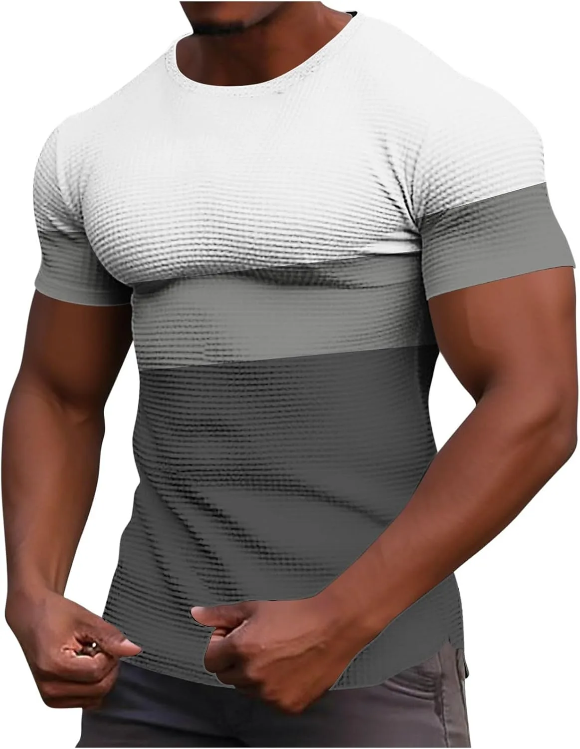 

Футболка для мужчин с коротким рукавом и цветными блоками