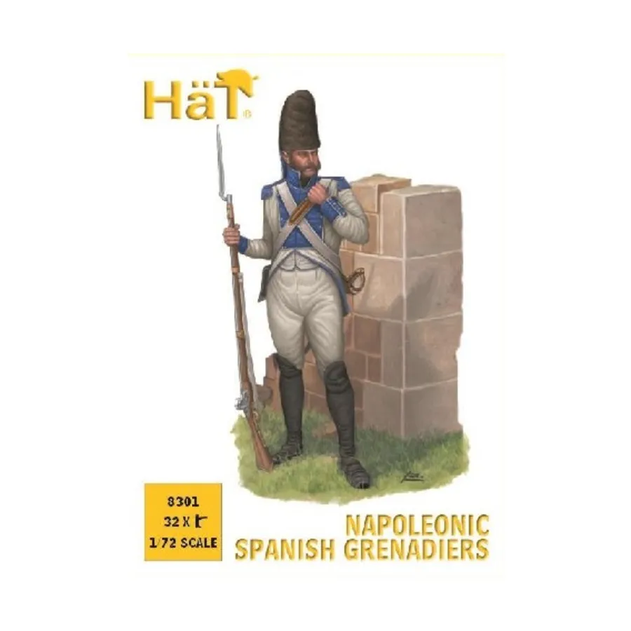 

Наполеоновские испанские гренадеры, Historical Plastic Military Figures - Napoleonic (1:72) (Hat Industries)