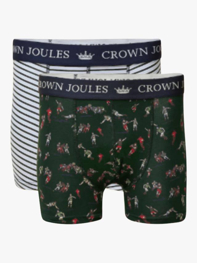 

Хлопковые боксеры с принтом и эластичной резинкой Joules, Blue/Green