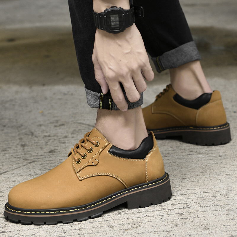 Туфли мужские Men"s Casual Men Low-Top Extravagant, желтый — фото 3