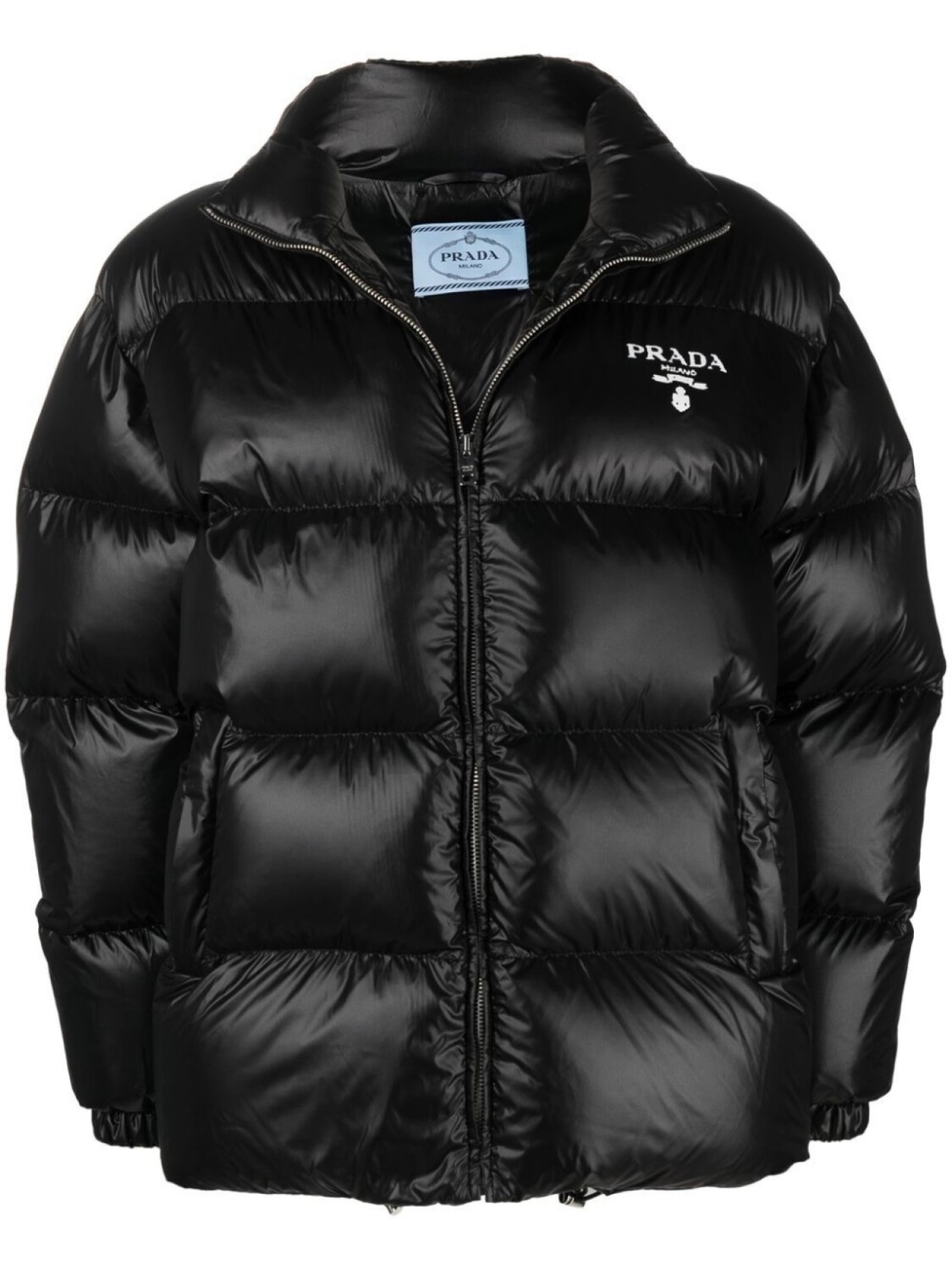 

Prada пуховик Re-Nylon, черный