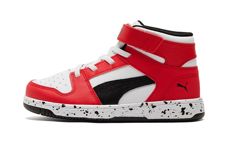 Детские кеды для скейтбординга с принтом Rebound LayUp Speckle PUMA, White High Risk Red