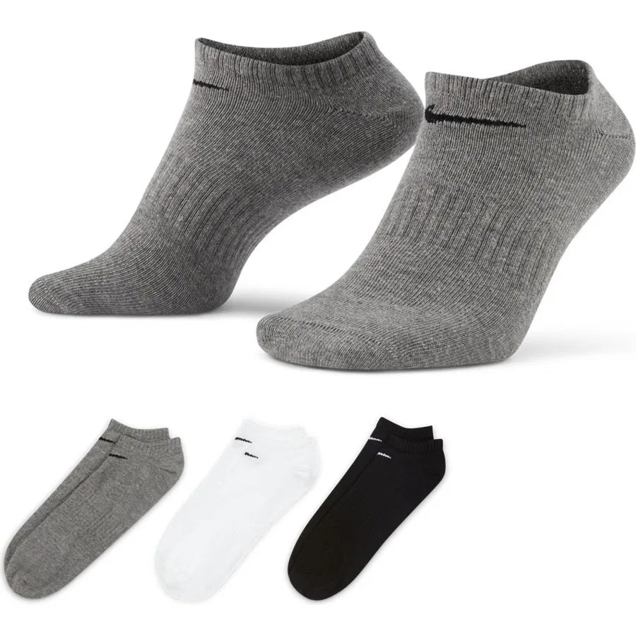 Носки спортивные Dri-FIT с поддержкой свода стопы Nike Everyday Lightweight Training No-Show Socks, M, Разноцветный — фото 2