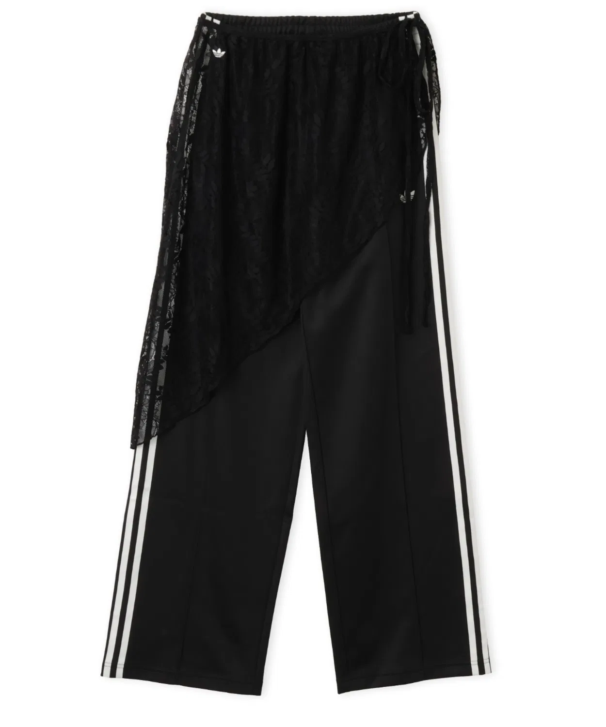 Женские спортивные штаны свободного кроя с кружевной юбкой Firebird Loose Adidas, Black — фото 2