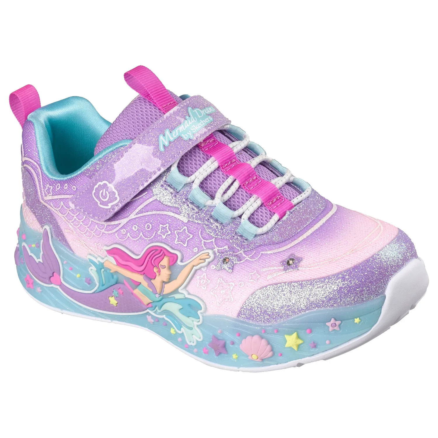 Детские кроссовки с мерцающим эффектом Skechers, Lavender