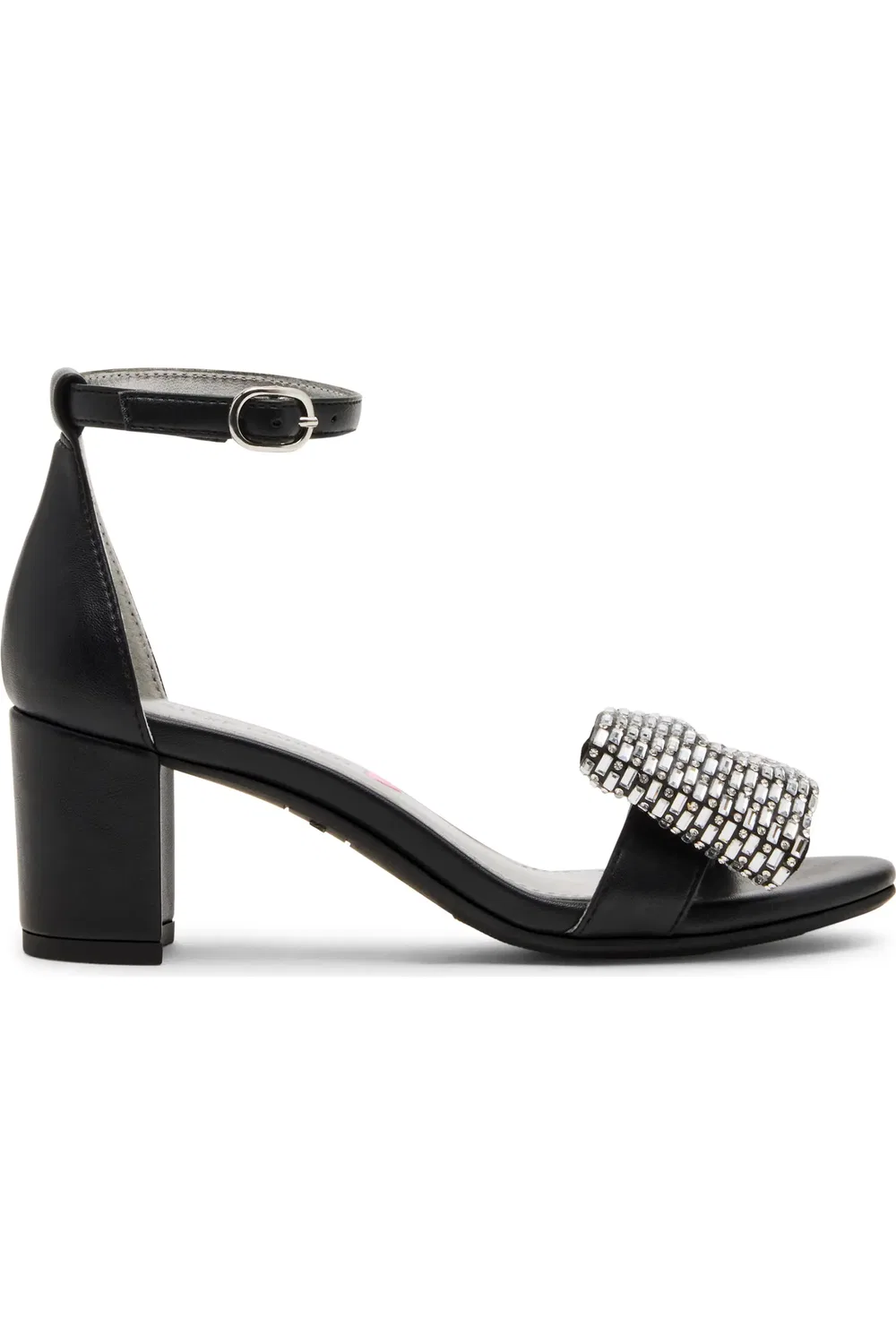 Детские сандалии на каблуке с асимметричным бантом Jabigal Steve Madden, черный — фото 2