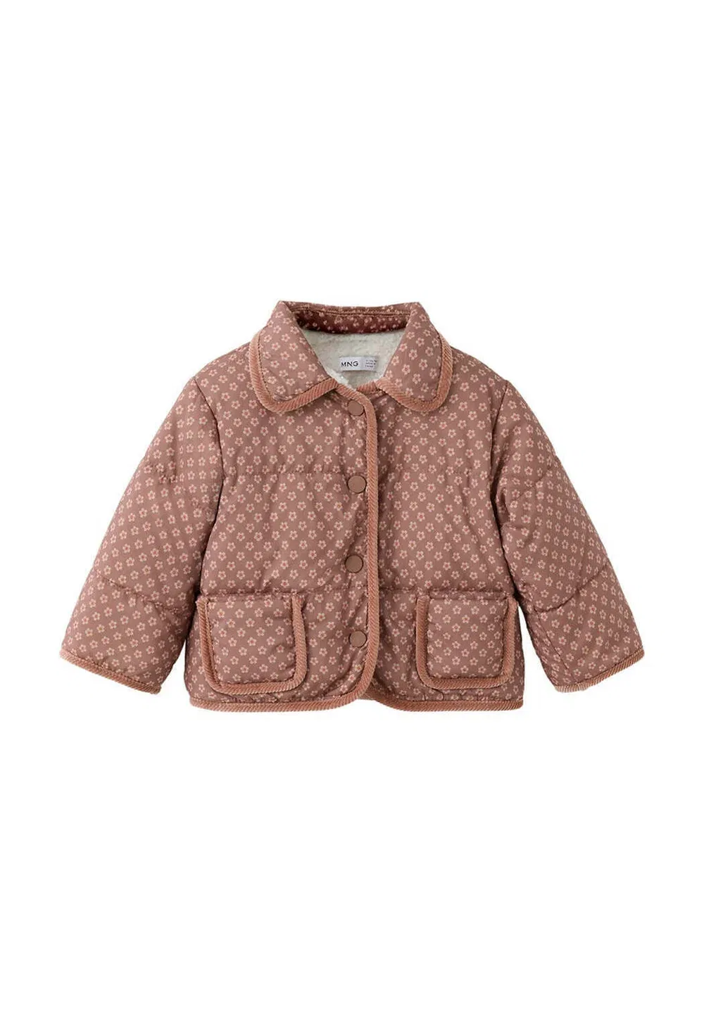 Детская зимняя куртка Mango Kids, Pink