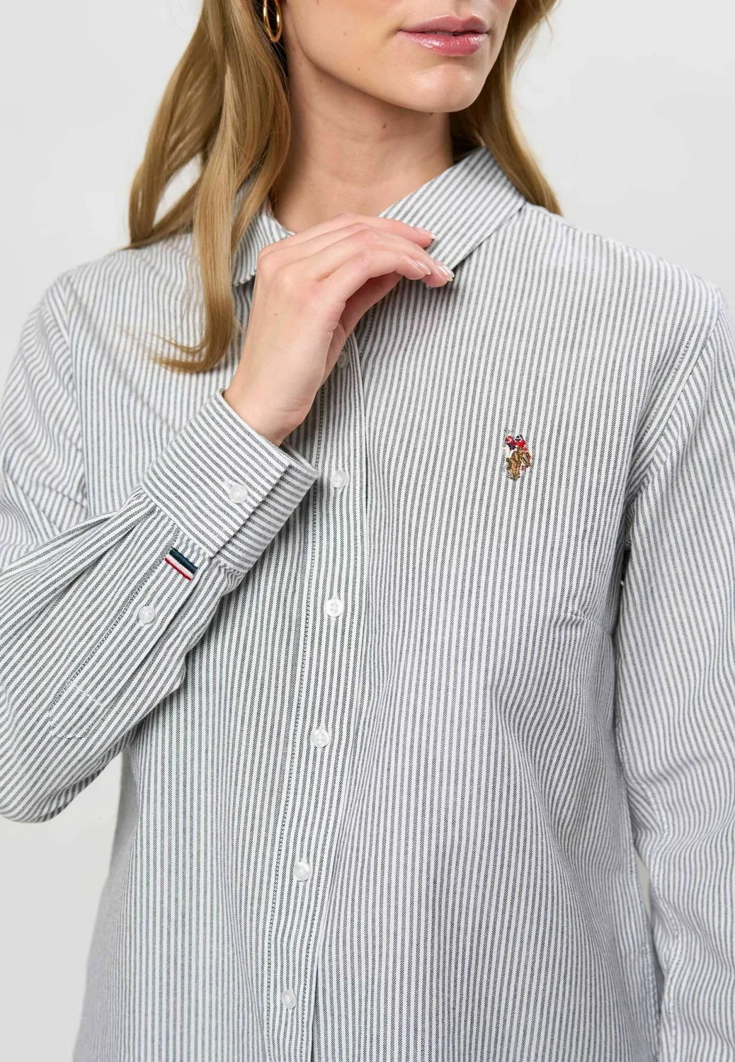 Рубашка Uwgina - блузка на пуговицах U.S. Polo Assn., Dark Sapphire — фото 4