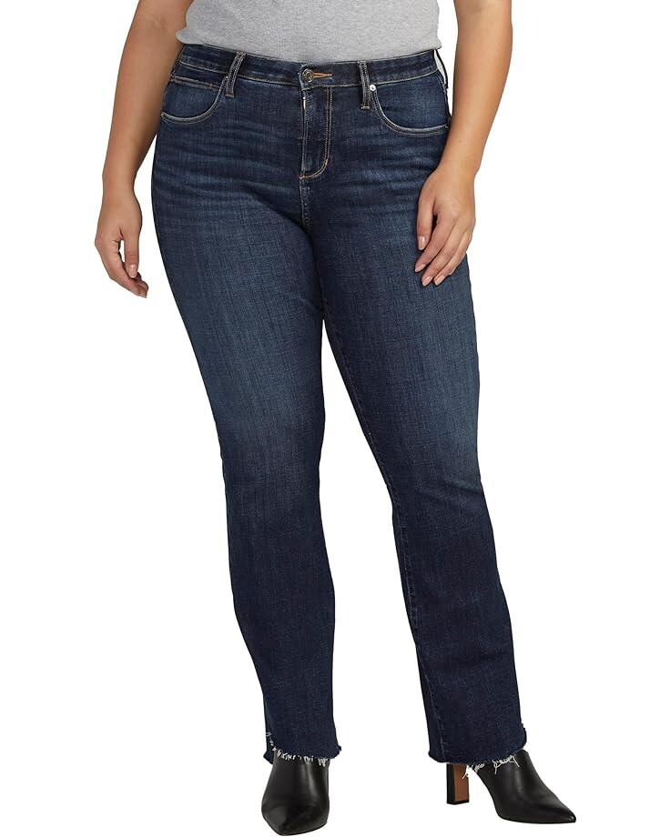 

Джинсы Jag Jeans Plus Size Eloise Mid-Rise Bootcut Jeans, синий