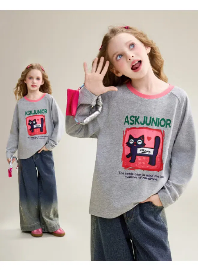 Лонгслив с длинным рукавом из хлопка Ask Junior