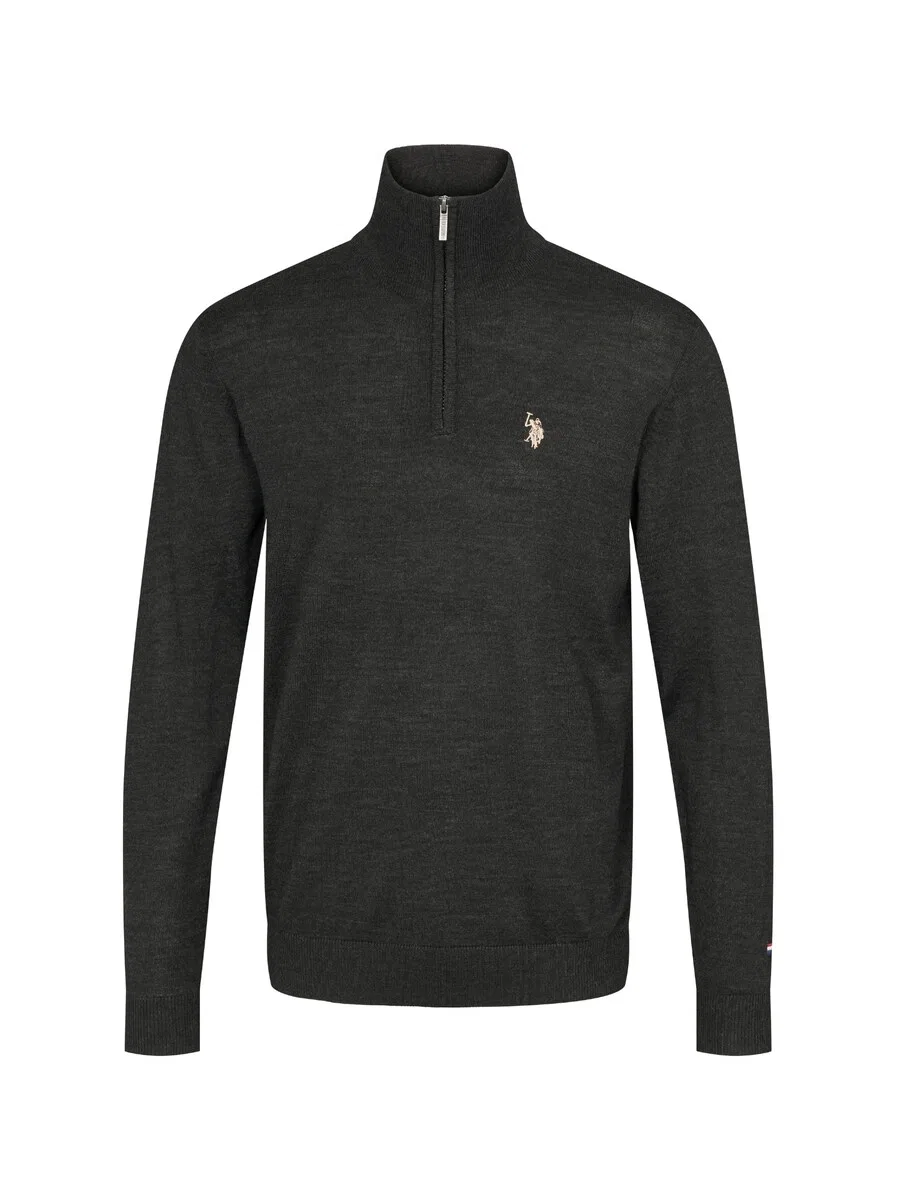 Свитер U.S. Polo Assn. 'UMMason' темно-серого цвета