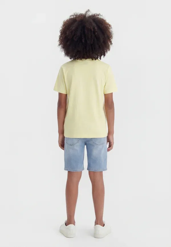 Футболка хлопковая Osjfred life label tee 2 pack Only & Sons Junior, Wax Yellow, Brook Green, зеленый/желтый — фото 2