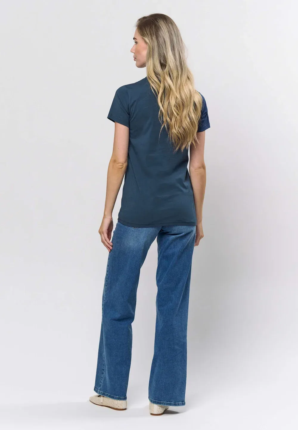 Футболка Uwamy - базовая футболка U.S. Polo Assn., Insignia Blue — фото 3