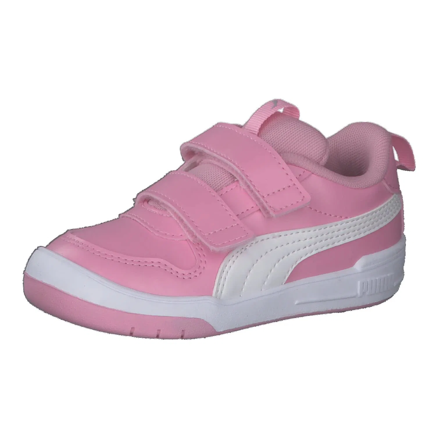 Детские кроссовки для мальчиков с липучками Multiflex Sl V Ps PUMA, Prism Pink PUMA White