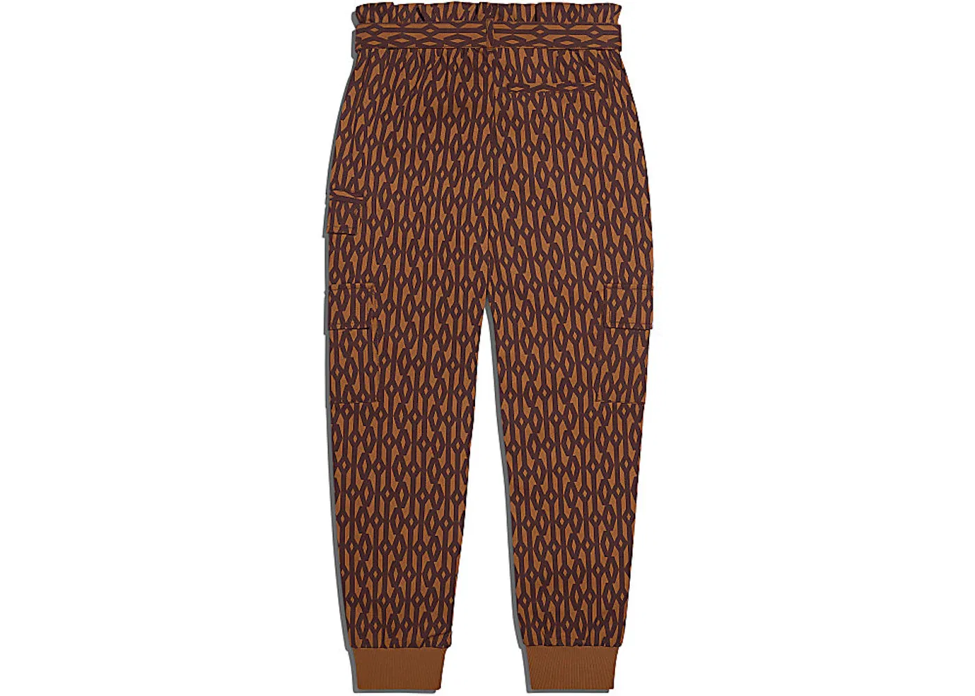 Женские брюки с принтом Monogram Zipper Pants Adidas, Wild Brown/Night Red — фото 2