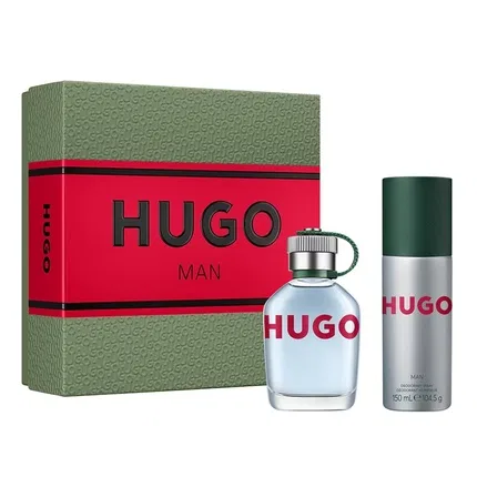 Набор: туалетная вода и дезодорант-спрей Hugo Boss Hugo Man, 75 мл + 150 мл