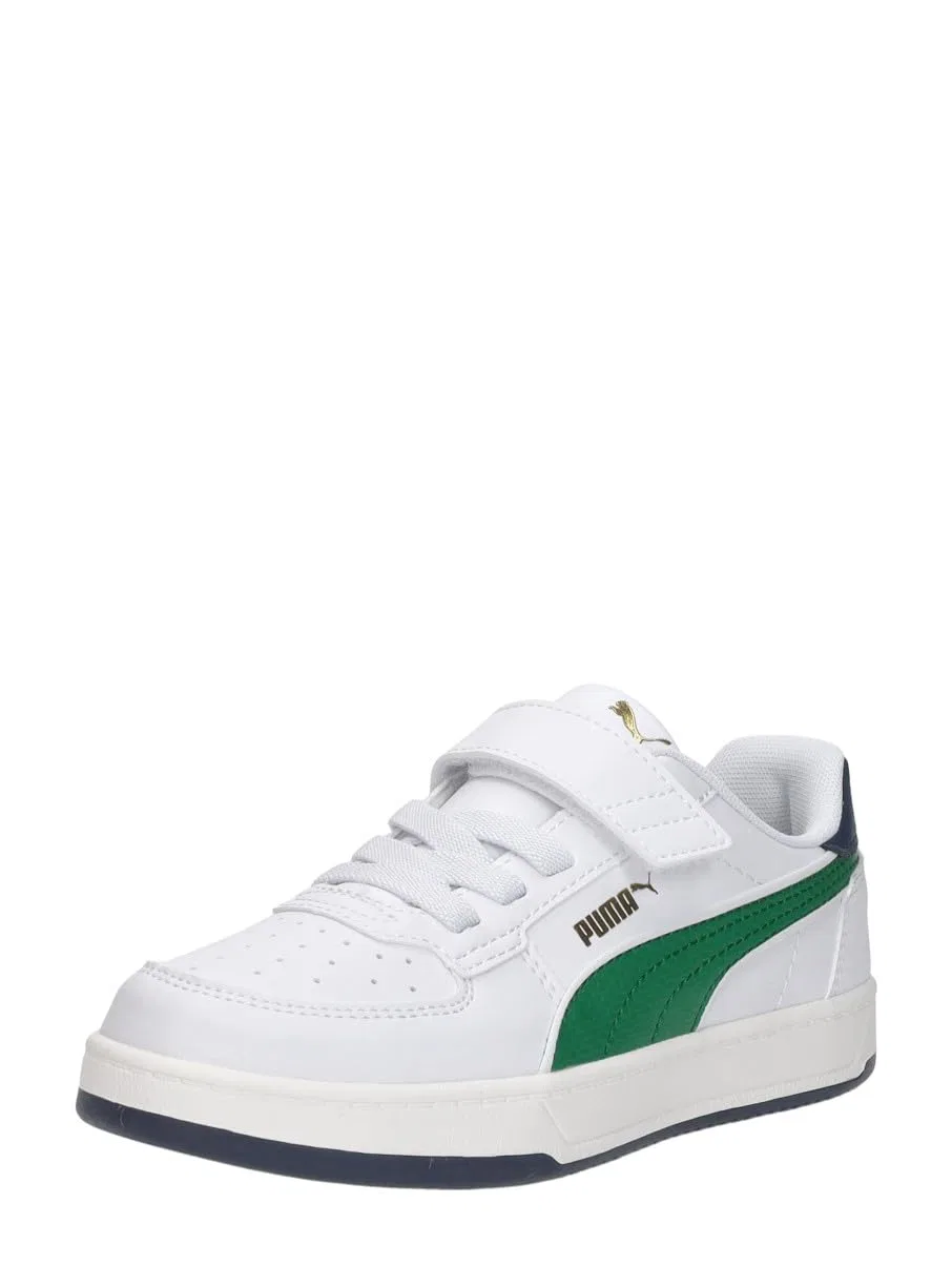 Детские кроссовки для мальчиков с низким верхом Caven Velcro Pre-school PUMA, White Archive Green Warm White — фото 2