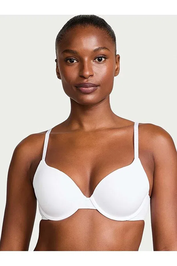 Женский бюстгальтер с пуш-апом Push-Up Perfect Shape Smooth Bra Victoria'S Secret, Vs White — фото 2