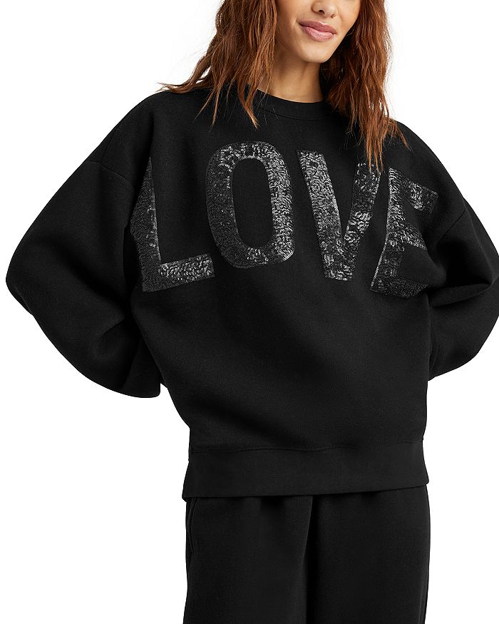 

Флисовая толстовка Sequin Love Splendid, черный