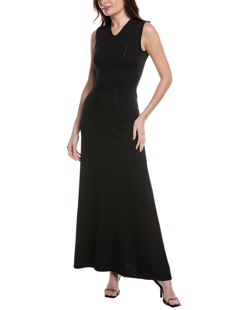 

Платье макси в полоску и однотонное Solid & Striped, черный