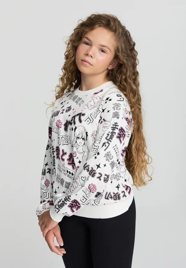 Свитшот с принтом Sweatshirt Terranova, Bianco Lana, белый — фото 2
