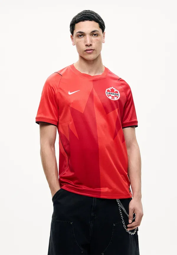 Футболка из полиэстера Nike Performance University Red/Gym Red/Black/White, белый/черный/красный