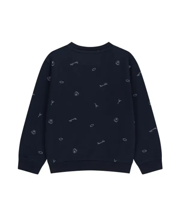 Свитшот Kids all over Marithé Kids, Navy — фото 3