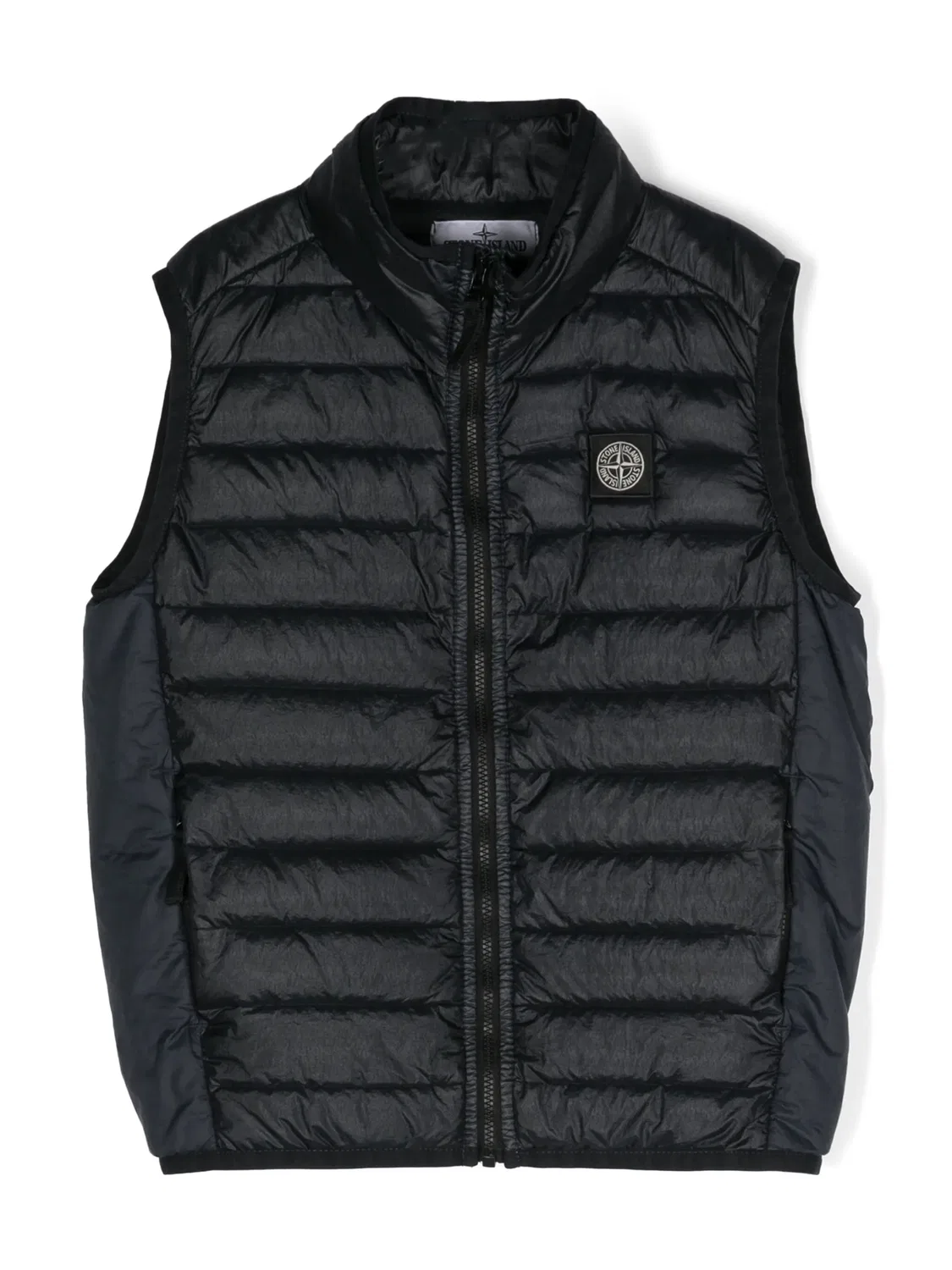 Пуховик с эмблемой компаса Stone Island, темно-синий