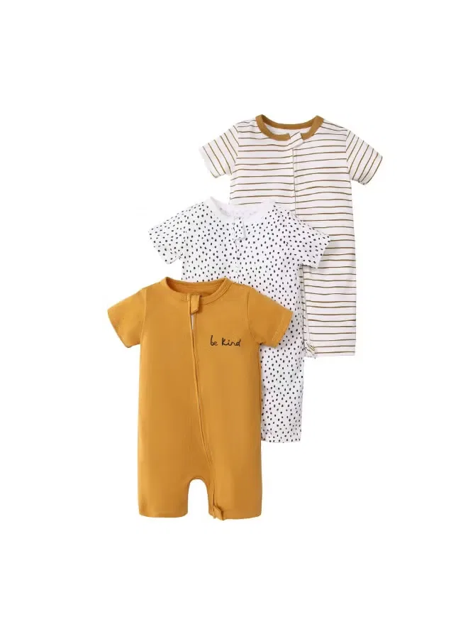 Боди-комбинезон с коротким рукавом, комплект из 3 штук, Loquat, 49