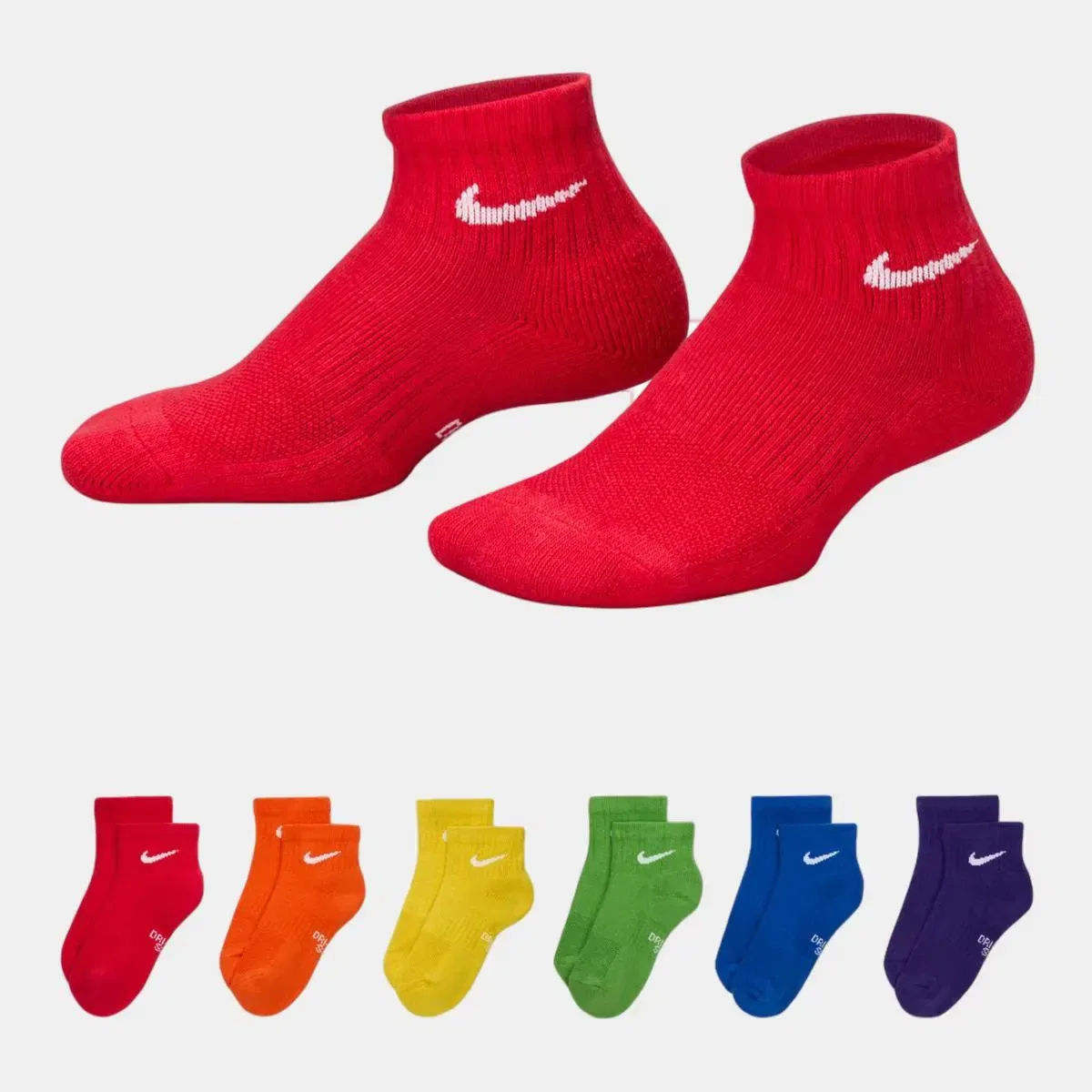 Детские носки для мальчиков хлопковые комплект 6 пар Nike, Multicolor — фото 4