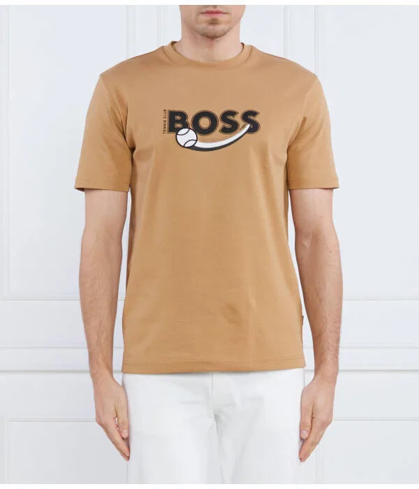 Мужская футболка с коротким рукавом Tiburt 348 BOSS, Cammello