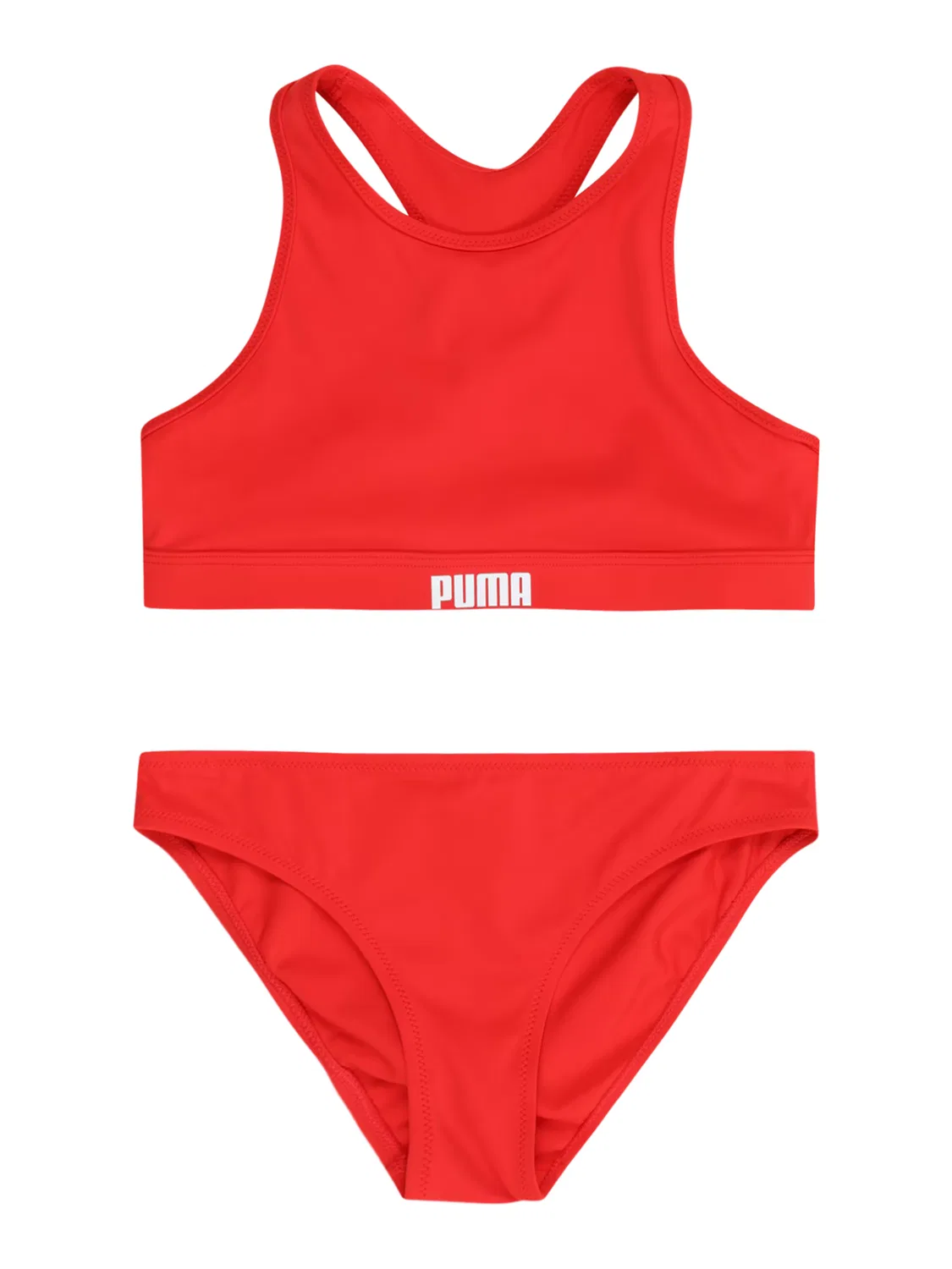 Бикини-бралетт Puma красного цвета
