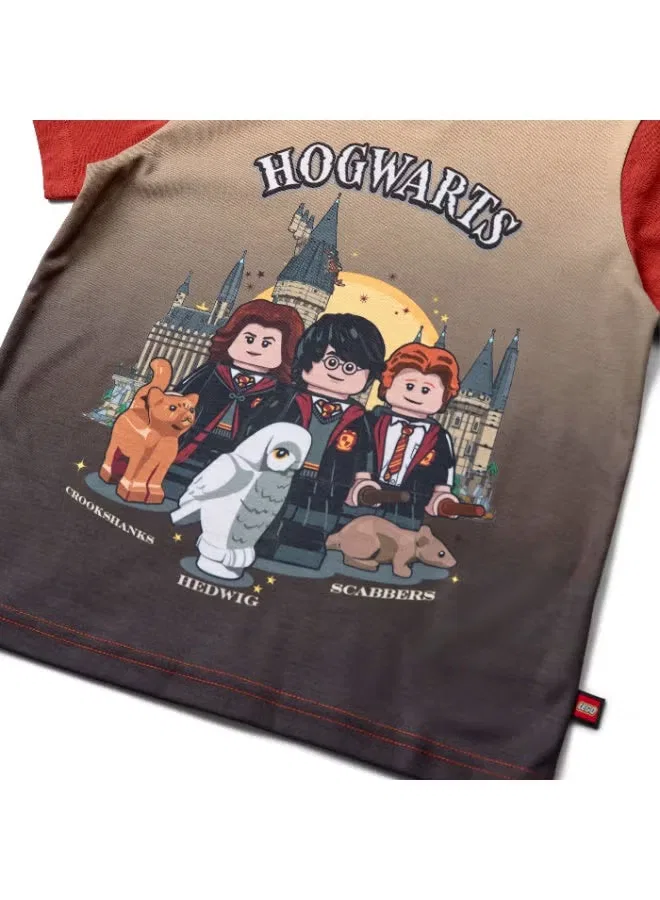 Футболка с принтом Harry Potter Lego, темно-красный — фото 4