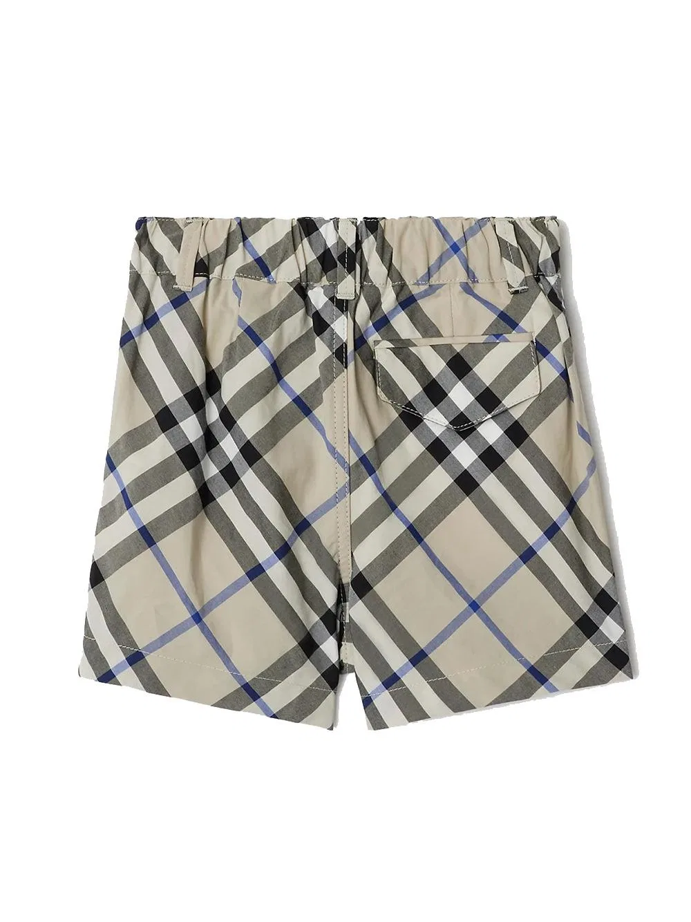 Шорты хлопковые с фирменным принтом Boys Check Baby Poplin Burberry, Lichen Ip Check — фото 2