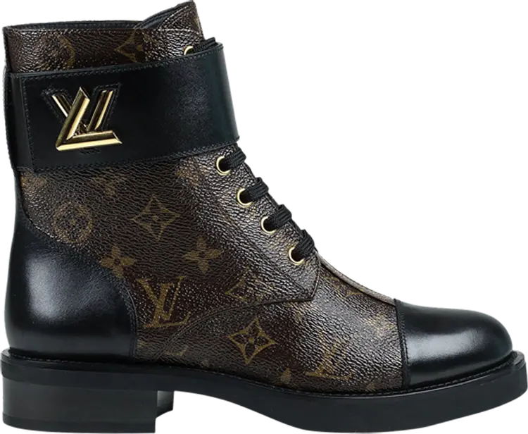 Ботинки Louis Vuitton Wmns Wonderland Flat Ranger Monogram, коричневый