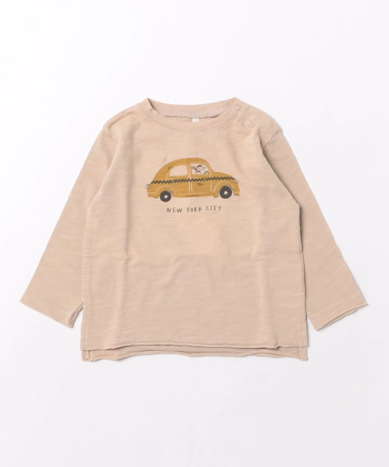 Детская футболка с длинным рукавомRaw Edge Long Sleeve Tee ARCHIVER, Beige