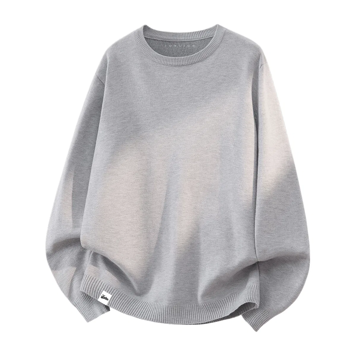 Детский пуловер с начесом Tonlion, Цвет One-piece velvet light gray