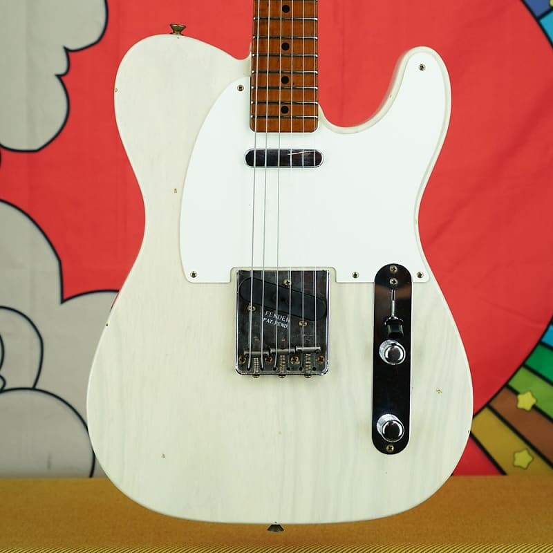 

Fender 1955 Custom Shop Journeyman Relic Telecaster — состаренная белая блондинка 9235001372