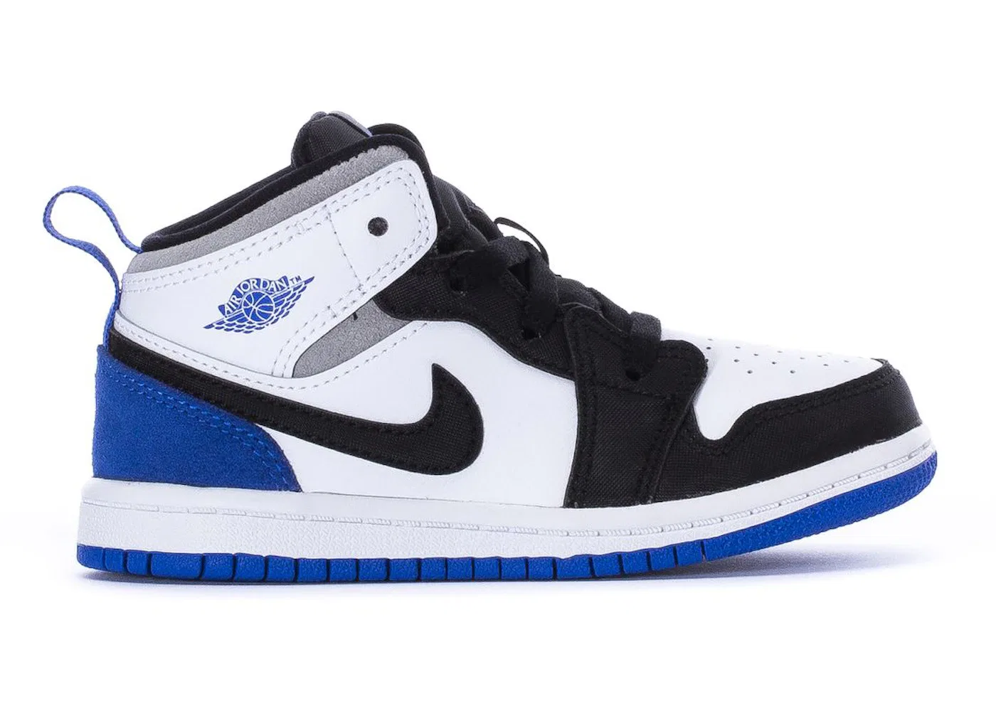 Детские кроссовки Lifestyle Jordan 1 Mid SE Jordan, White/Hyper Royal-Black