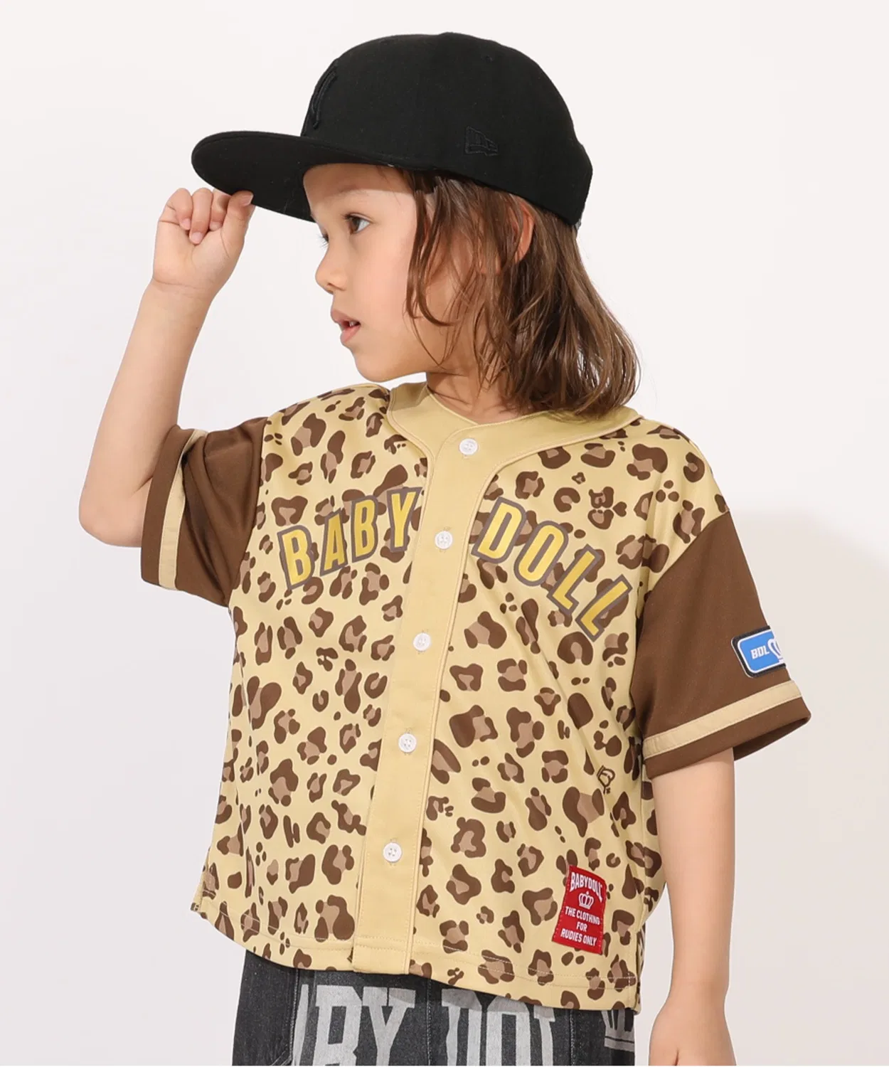 Детская футболка с коротким рукавом с принтом Baseball Shirt 1778K BABYDOLL, Beige