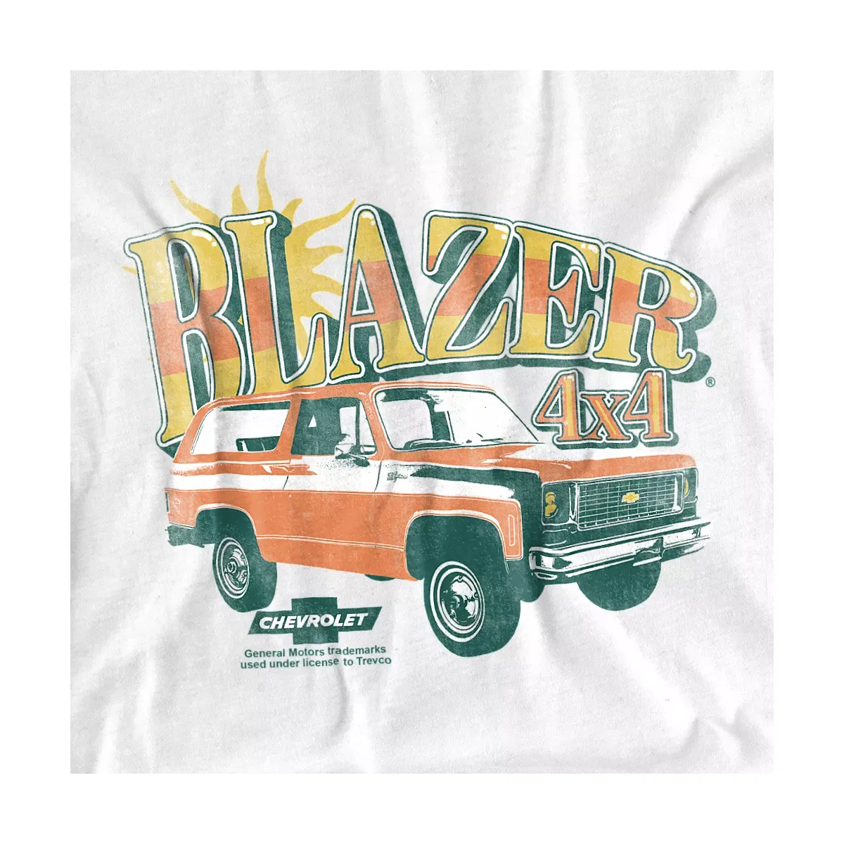 Детский боди с коротким рукавом Chevrolet Blazer 4X4 Retro Infant Bodysuit Chevrolet, White — фото 2