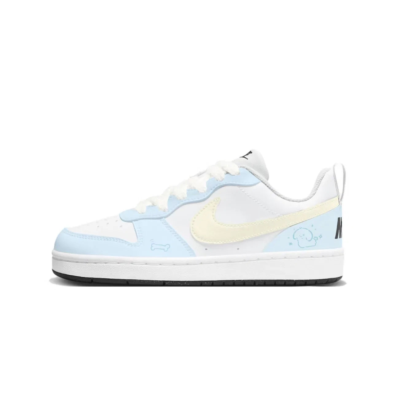 Детские кеды-скейтбординг с низким верхом Nike Court Borough, Sky Blue