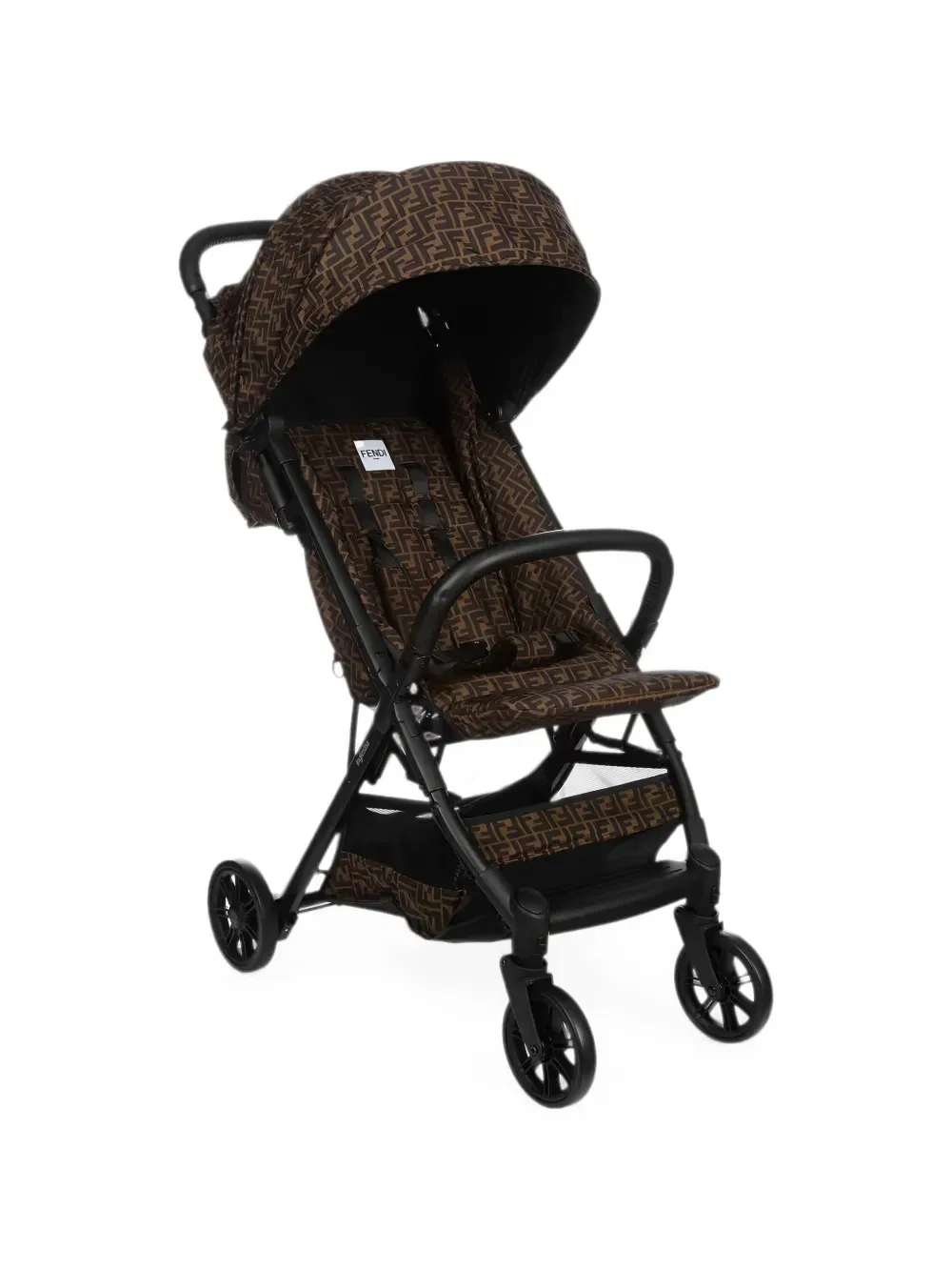 Коляска с логотипом FF Fendi Kids, коричневый