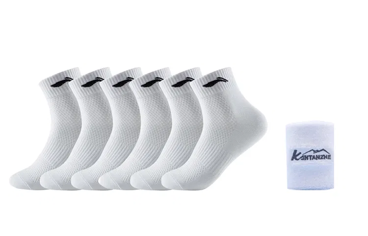 Детские носки с браслетом на запястье, комплект 6 пар, Li-Ning