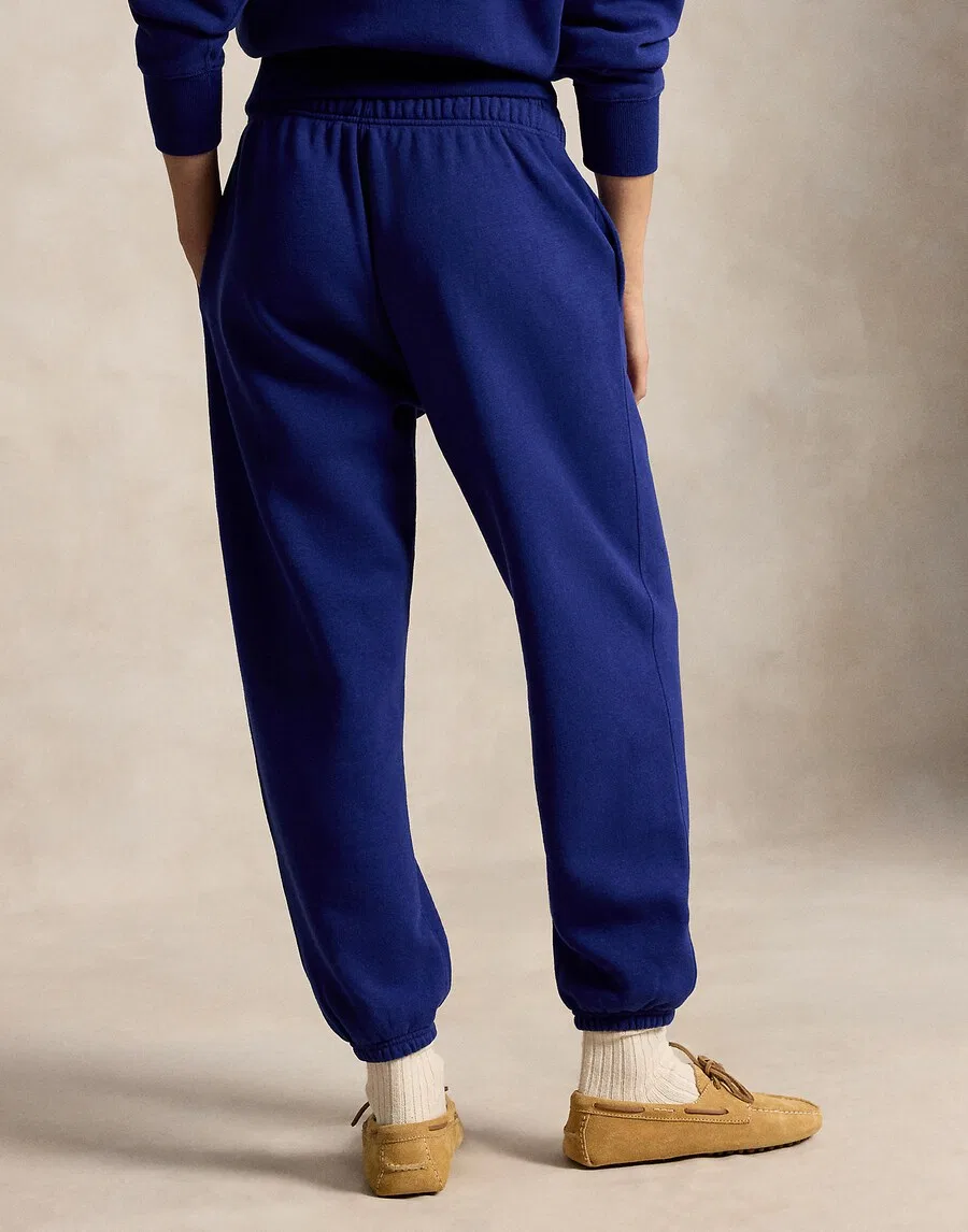 Зауженные брюки Polo Ralph Lauren королевского синего цвета — фото 4