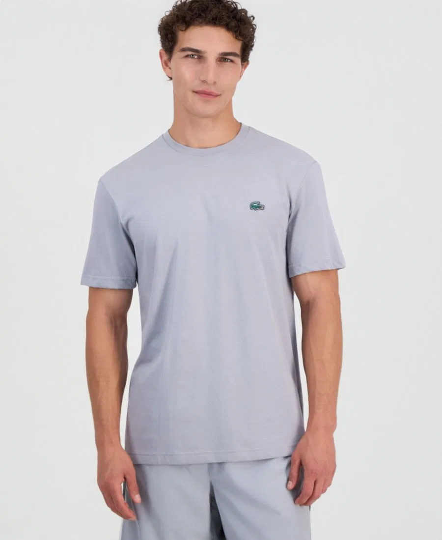 Футболка с коротким рукавом и принтом Lacoste, Gray — фото 2