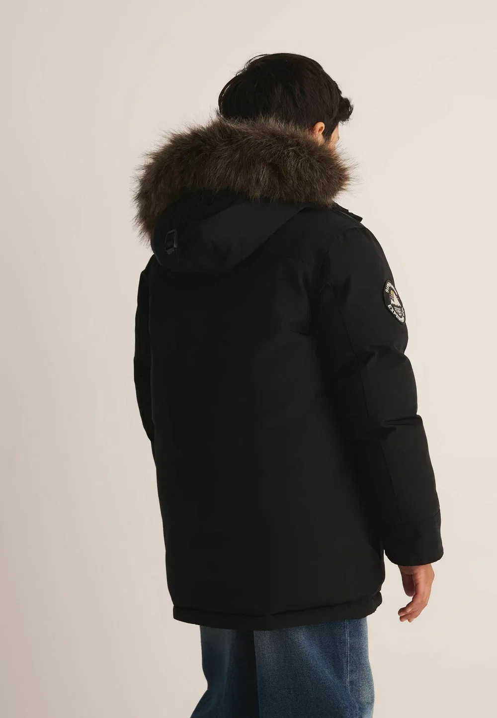 Парка «Эверест» стандартного кроя - зимнее пальто Superdry & Co, Black — фото 2