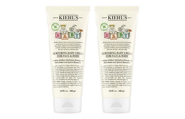 Детский увлажняющий крем для лица Kiehl's Baby, 200 мл*2