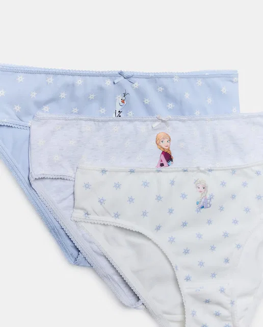 Набор с принтом, 98 см, комплект из 3 шт., Bragas Multicolor Frozen, Cotton Juice, мультиколор — фото 3